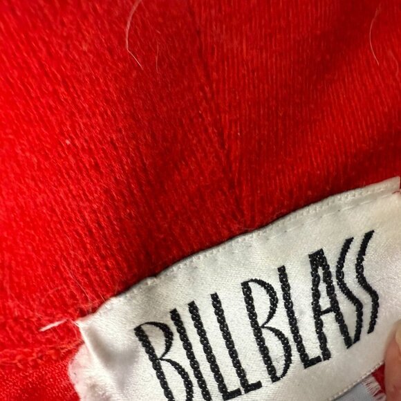 BILL BLASS Vtg Dacron Polyester made in USA Plush Snap & Tie Robe Size Medium - Picture 2 of 9
